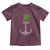 Lucky Shamrock Anchor Toddler T Shirt Leprechaun Cruise Squad St. Patrick's Day