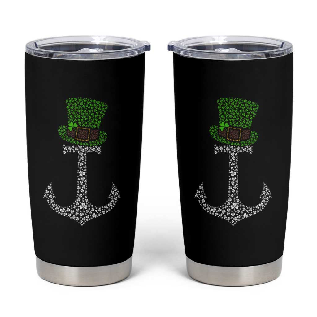 Lucky Shamrock Anchor Tumbler Cup Leprechaun Cruise Squad St. Patrick's Day