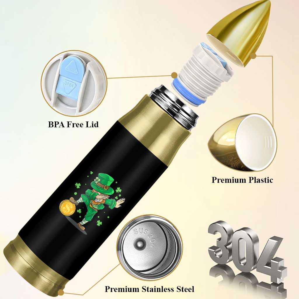 Cute Dabbing Leprechaun Bullet Tumbler Funny St Patricks Day
