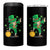 Cute Dabbing Leprechaun 4 in 1 Can Cooler Tumbler Funny St Patricks Day
