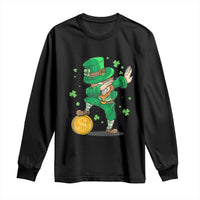 Cute Dabbing Leprechaun Long Sleeve Shirt Funny St Patricks Day