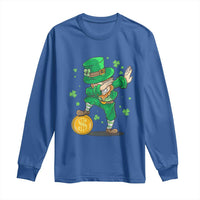 Cute Dabbing Leprechaun Long Sleeve Shirt Funny St Patricks Day