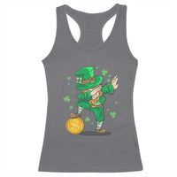 Cute Dabbing Leprechaun Racerback Tank Top Funny St Patricks Day