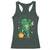 Cute Dabbing Leprechaun Racerback Tank Top Funny St Patricks Day