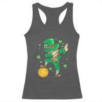 Cute Dabbing Leprechaun Racerback Tank Top Funny St Patricks Day