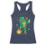 Cute Dabbing Leprechaun Racerback Tank Top Funny St Patricks Day