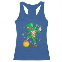 Cute Dabbing Leprechaun Racerback Tank Top Funny St Patricks Day
