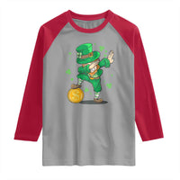 Cute Dabbing Leprechaun Raglan Shirt Funny St Patricks Day