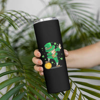 Cute Dabbing Leprechaun Skinny Tumbler Funny St Patricks Day