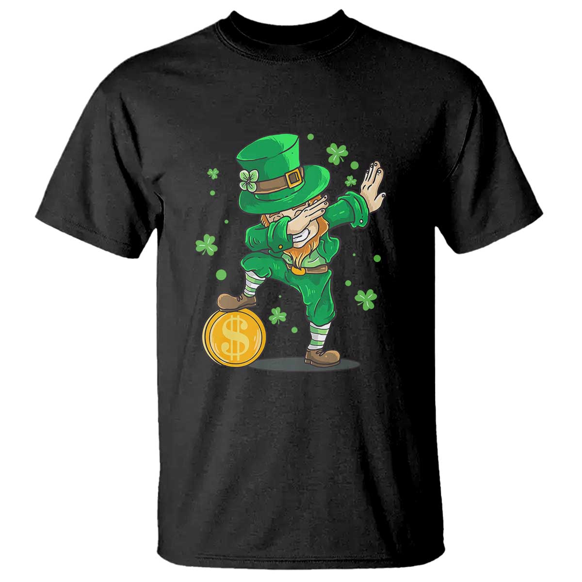 Cute Dabbing Leprechaun T Shirt Funny St Patricks Day