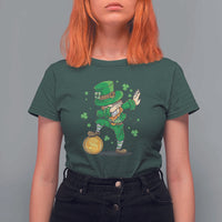 Cute Dabbing Leprechaun T Shirt For Women Funny St Patricks Day