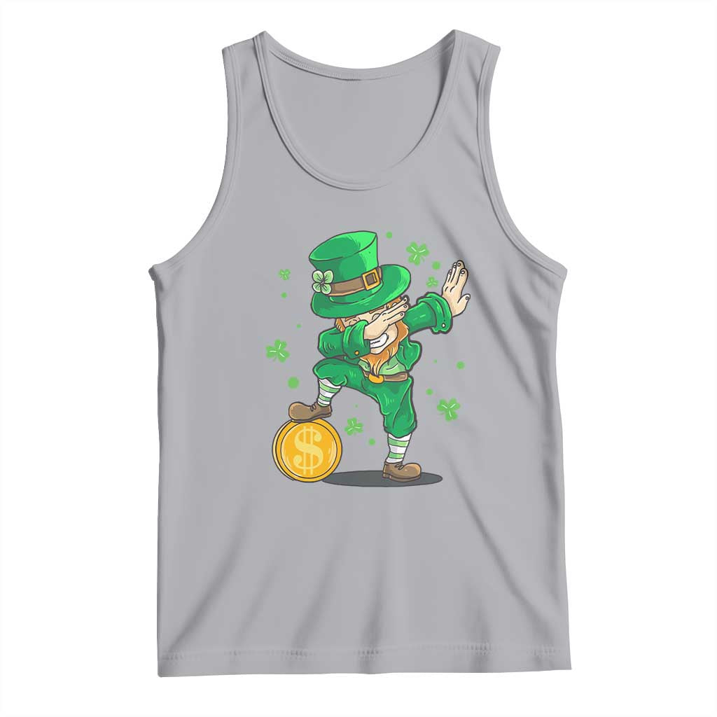Cute Dabbing Leprechaun Tank Top Funny St Patricks Day