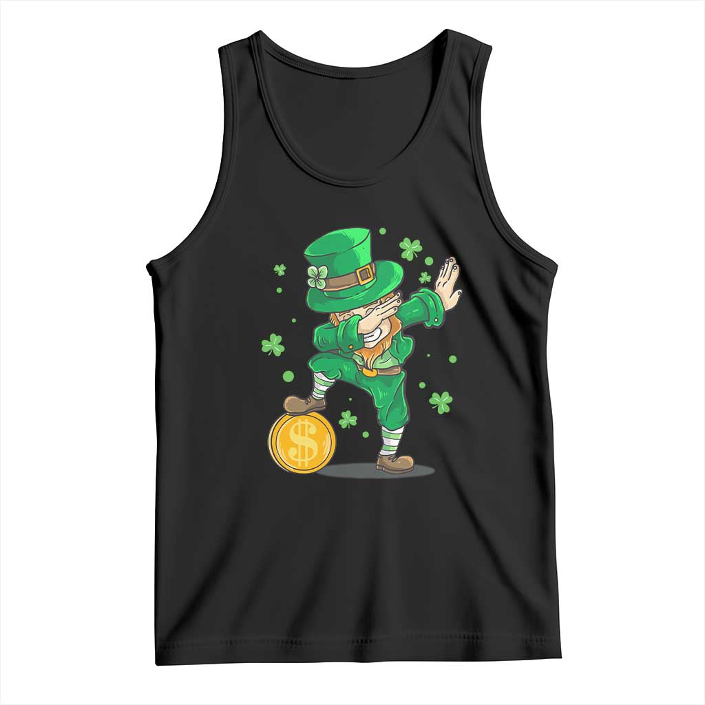 Cute Dabbing Leprechaun Tank Top Funny St Patricks Day