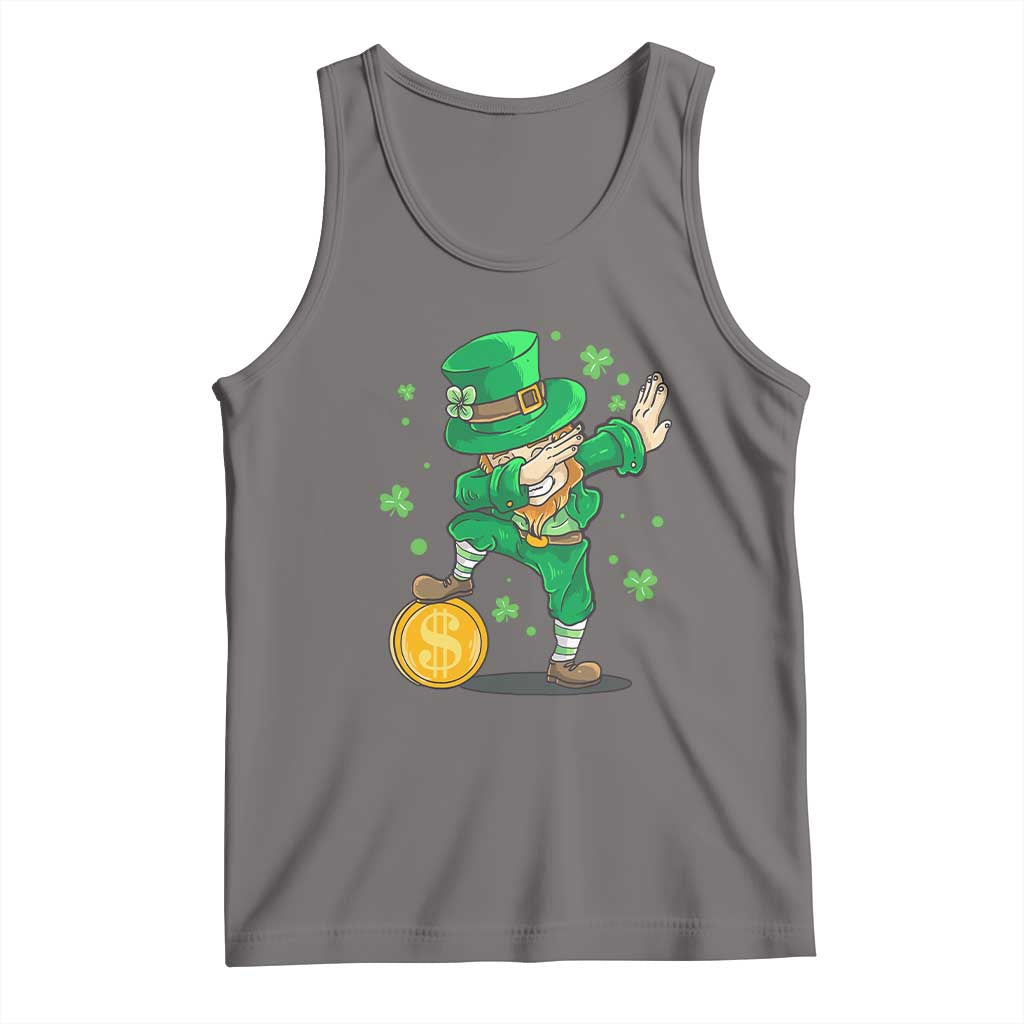 Cute Dabbing Leprechaun Tank Top Funny St Patricks Day