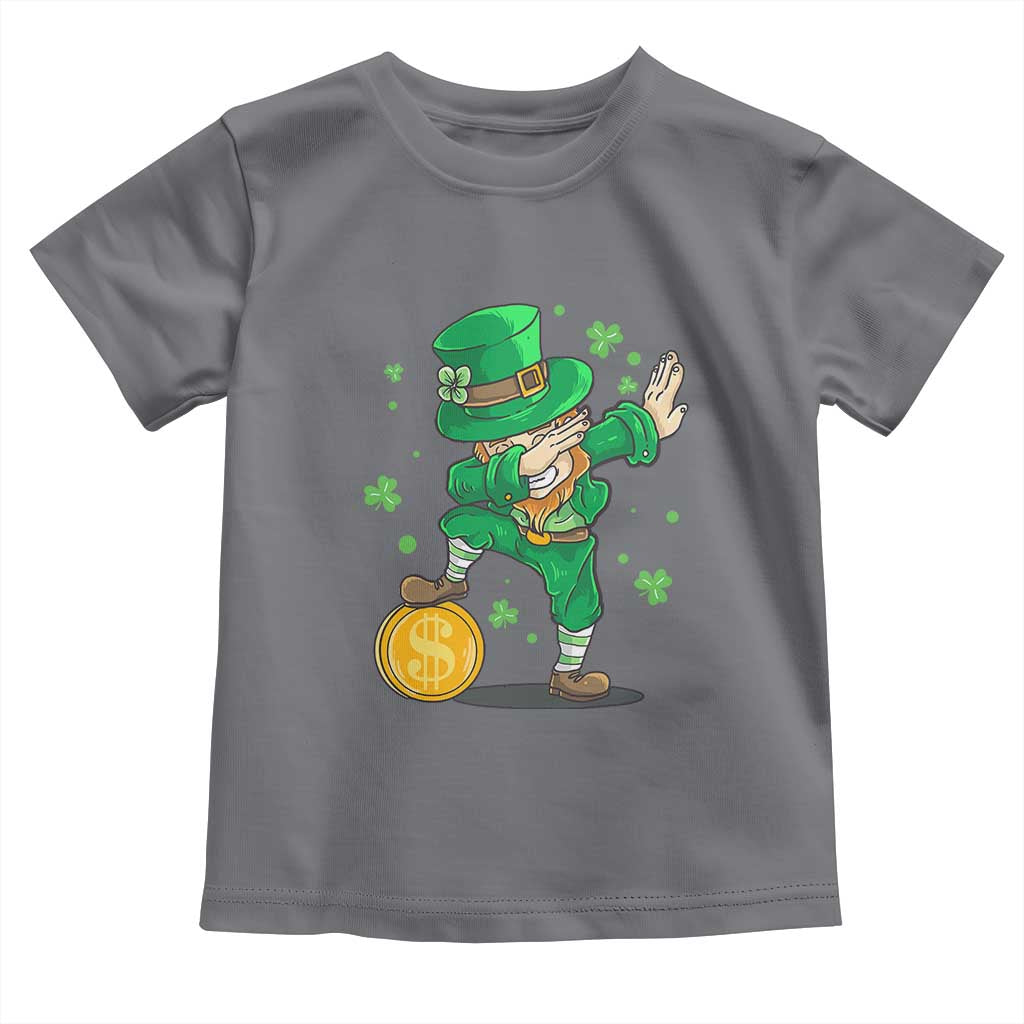 Cute Dabbing Leprechaun Toddler T Shirt Funny St Patricks Day