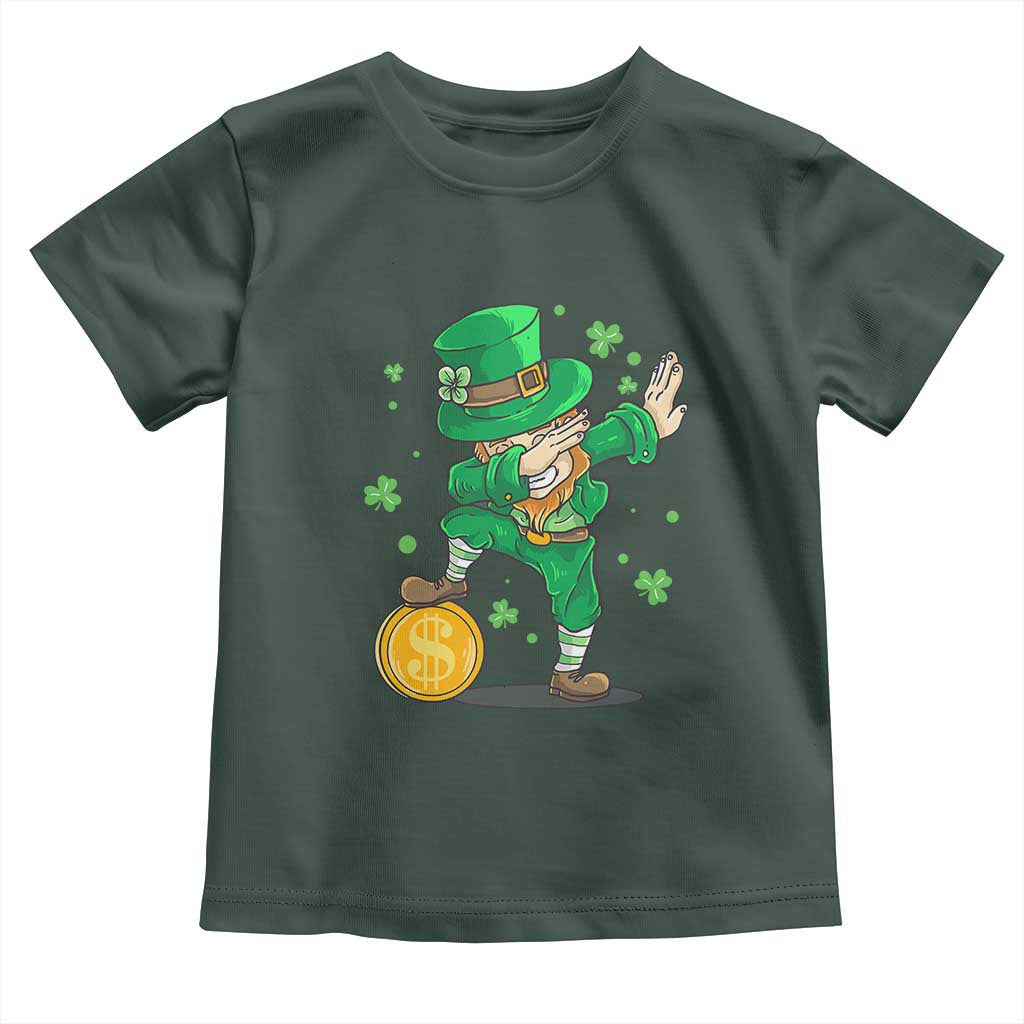Cute Dabbing Leprechaun Toddler T Shirt Funny St Patricks Day