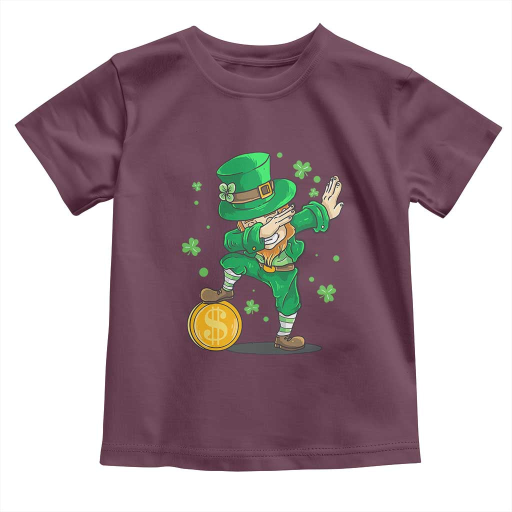 Cute Dabbing Leprechaun Toddler T Shirt Funny St Patricks Day
