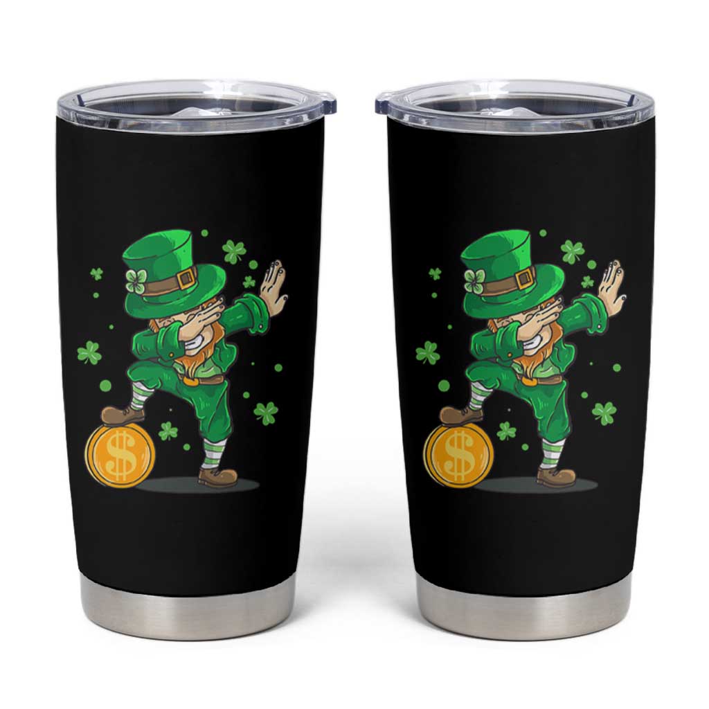Cute Dabbing Leprechaun Tumbler Cup Funny St Patricks Day