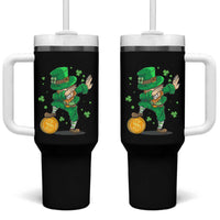 Cute Dabbing Leprechaun Tumbler With Handle Funny St Patricks Day