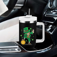 Cute Dabbing Leprechaun Tumbler With Handle Funny St Patricks Day