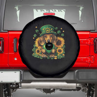 Cute Dachshund Leprechaun Spare Tire Cover Shamrock St. Patrick's Day Dog Lover