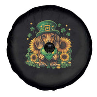 Cute Dachshund Leprechaun Spare Tire Cover Shamrock St. Patrick's Day Dog Lover