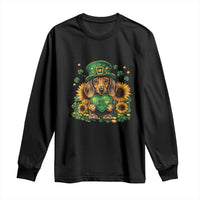Cute Dachshund Leprechaun Long Sleeve Shirt Shamrock St. Patrick's Day Dog Lover