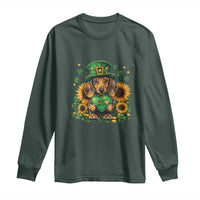 Cute Dachshund Leprechaun Long Sleeve Shirt Shamrock St. Patrick's Day Dog Lover
