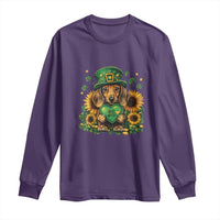 Cute Dachshund Leprechaun Long Sleeve Shirt Shamrock St. Patrick's Day Dog Lover