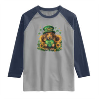 Cute Dachshund Leprechaun Raglan Shirt Shamrock St. Patrick's Day Dog Lover