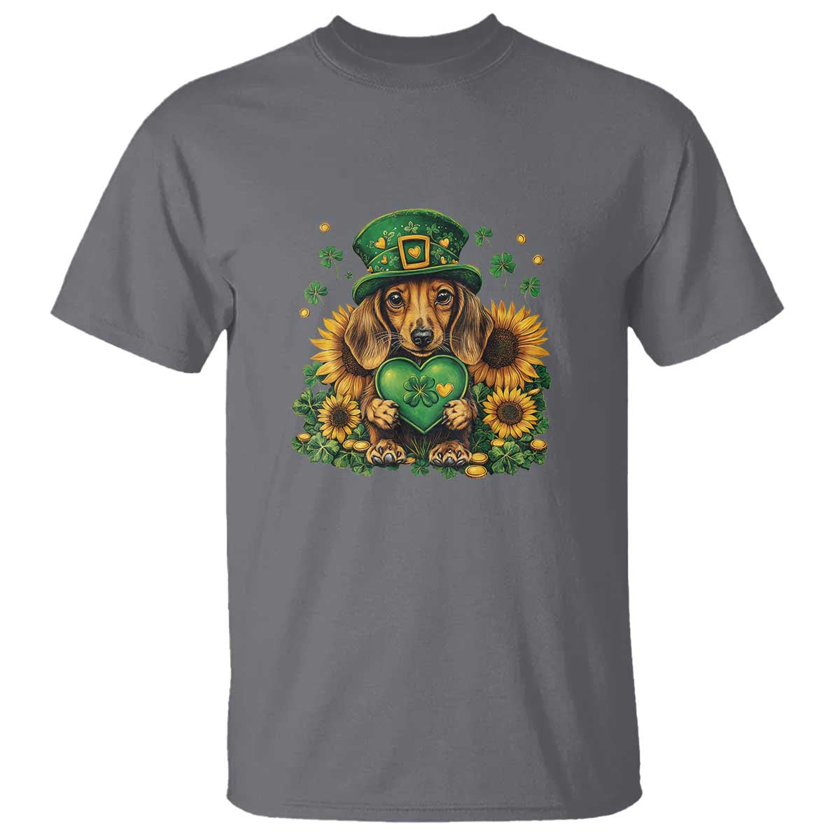Cute Dachshund Leprechaun T Shirt Shamrock St. Patrick's Day Dog Lover