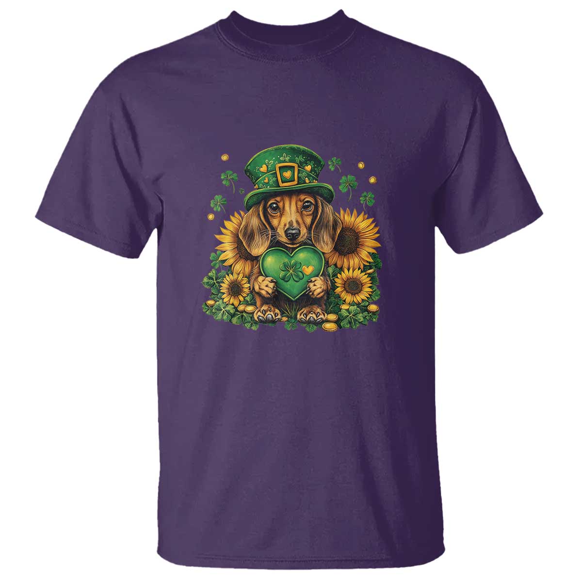 Cute Dachshund Leprechaun T Shirt Shamrock St. Patrick's Day Dog Lover
