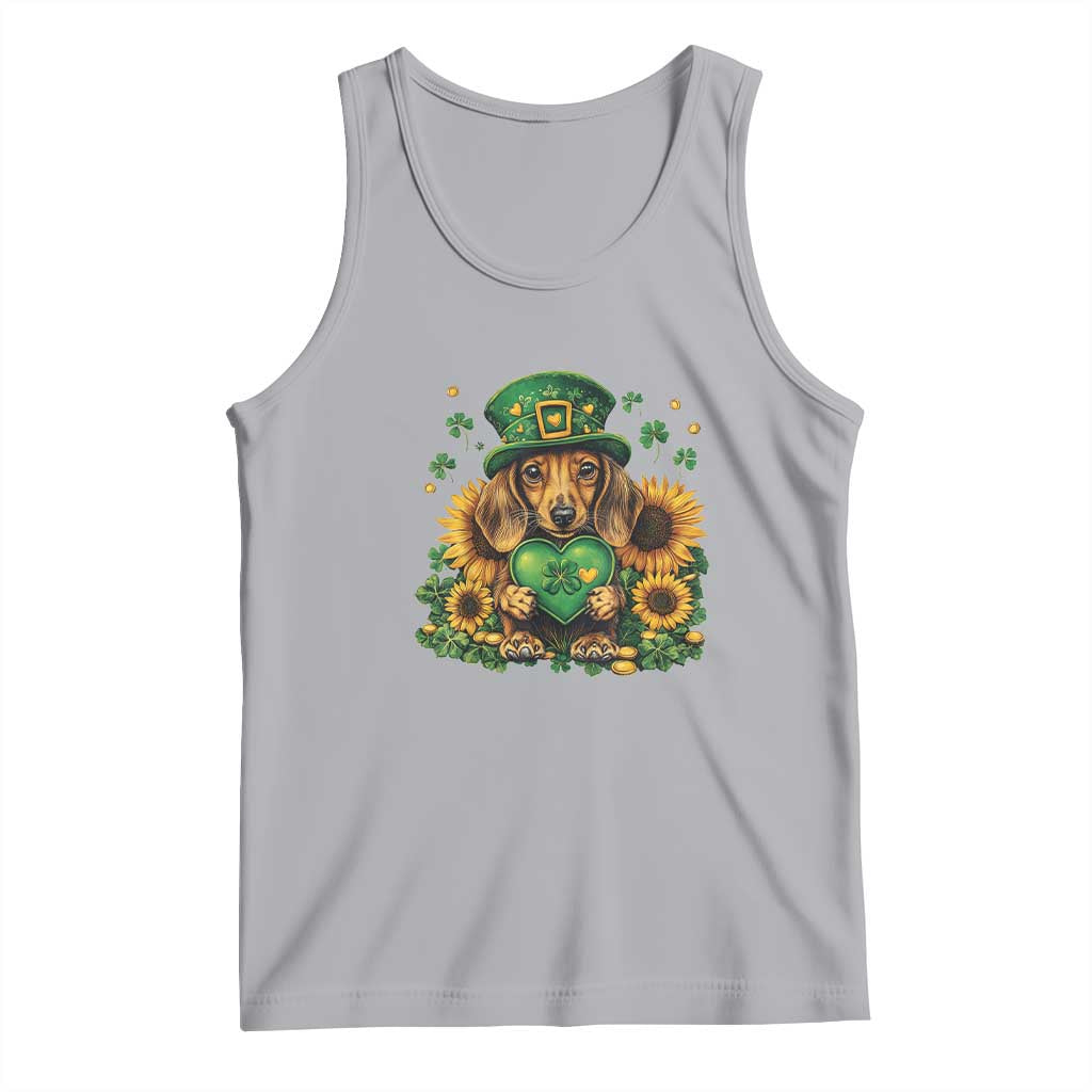 Cute Dachshund Leprechaun Tank Top Shamrock St. Patrick's Day Dog Lover