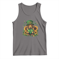 Cute Dachshund Leprechaun Tank Top Shamrock St. Patrick's Day Dog Lover