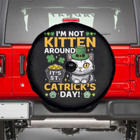 Cute Cat Leperchaun Spare Tire Cover I’m Not Kitten Around Catrick's Day St Patricks