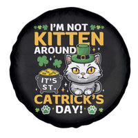 Cute Cat Leperchaun Spare Tire Cover I’m Not Kitten Around Catrick's Day St Patricks