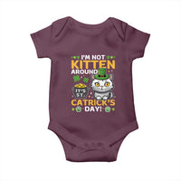 Cute Cat Leperchaun Baby Onesie I’m Not Kitten Around Catrick's Day St Patricks