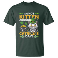 Cute Cat Leperchaun T Shirt I’m Not Kitten Around Catrick's Day St Patricks