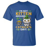 Cute Cat Leperchaun T Shirt I’m Not Kitten Around Catrick's Day St Patricks