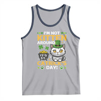 Cute Cat Leperchaun Tank Top I’m Not Kitten Around Catrick's Day St Patricks