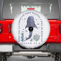 Inspirational Christian Bible Verse Isaiah 43:2 Whale Shark Spare Tire Cover When You Go Through Deep Waters I Will Be With You