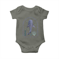 Inspirational Christian Bible Verse Isaiah 43:2 Whale Shark Baby Onesie When You Go Through Deep Waters I Will Be With You