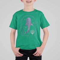 Inspirational Christian Bible Verse Isaiah 43:2 Whale Shark T Shirt For Kid When You Go Through Deep Waters I Will Be With You