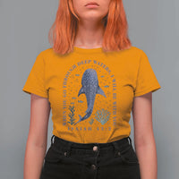 Inspirational Christian Bible Verse Isaiah 43:2 Whale Shark T Shirt For Women When You Go Through Deep Waters I Will Be With You