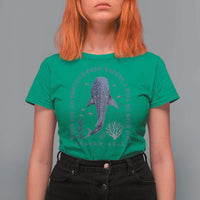 Inspirational Christian Bible Verse Isaiah 43:2 Whale Shark T Shirt For Women When You Go Through Deep Waters I Will Be With You