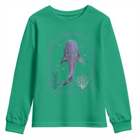 Inspirational Christian Bible Verse Isaiah 43:2 Whale Shark Youth Sweatshirt When You Go Through Deep Waters I Will Be With You