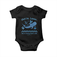 Funny Whale Shark Christian Bible Jonah 1:17 Baby Onesie Get In Loser We're Doing God's Will