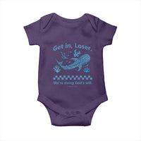 Funny Whale Shark Christian Bible Jonah 1:17 Baby Onesie Get In Loser We're Doing God's Will