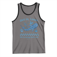 Funny Whale Shark Christian Bible Jonah 1:17 Tank Top Get In Loser We're Doing God's Will