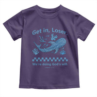 Funny Whale Shark Christian Bible Jonah 1:17 Toddler T Shirt Get In Loser We're Doing God's Will